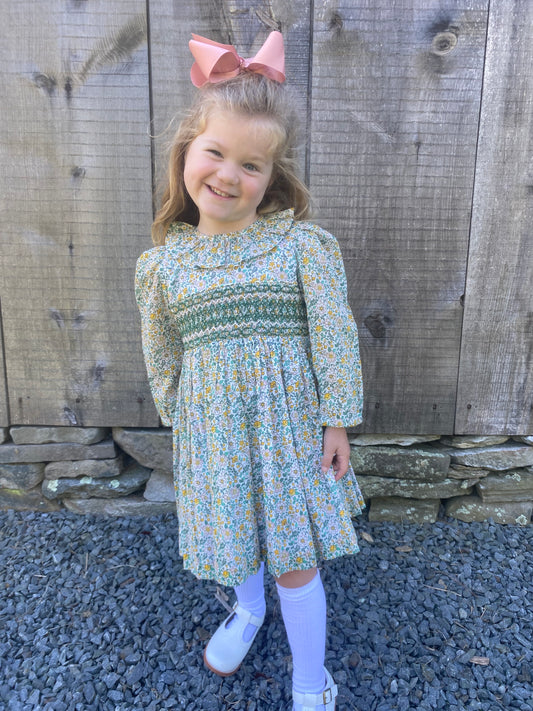 Quinn Smocked Floral Dress