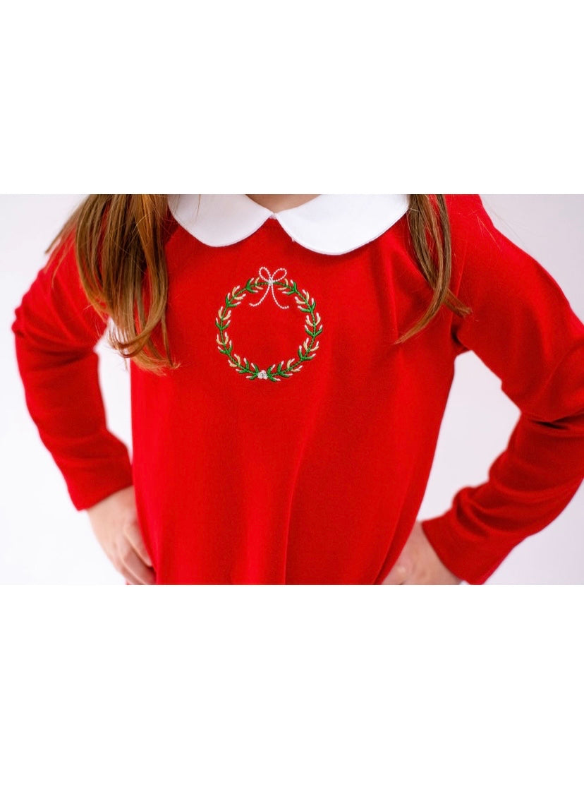 Pima wreath dress