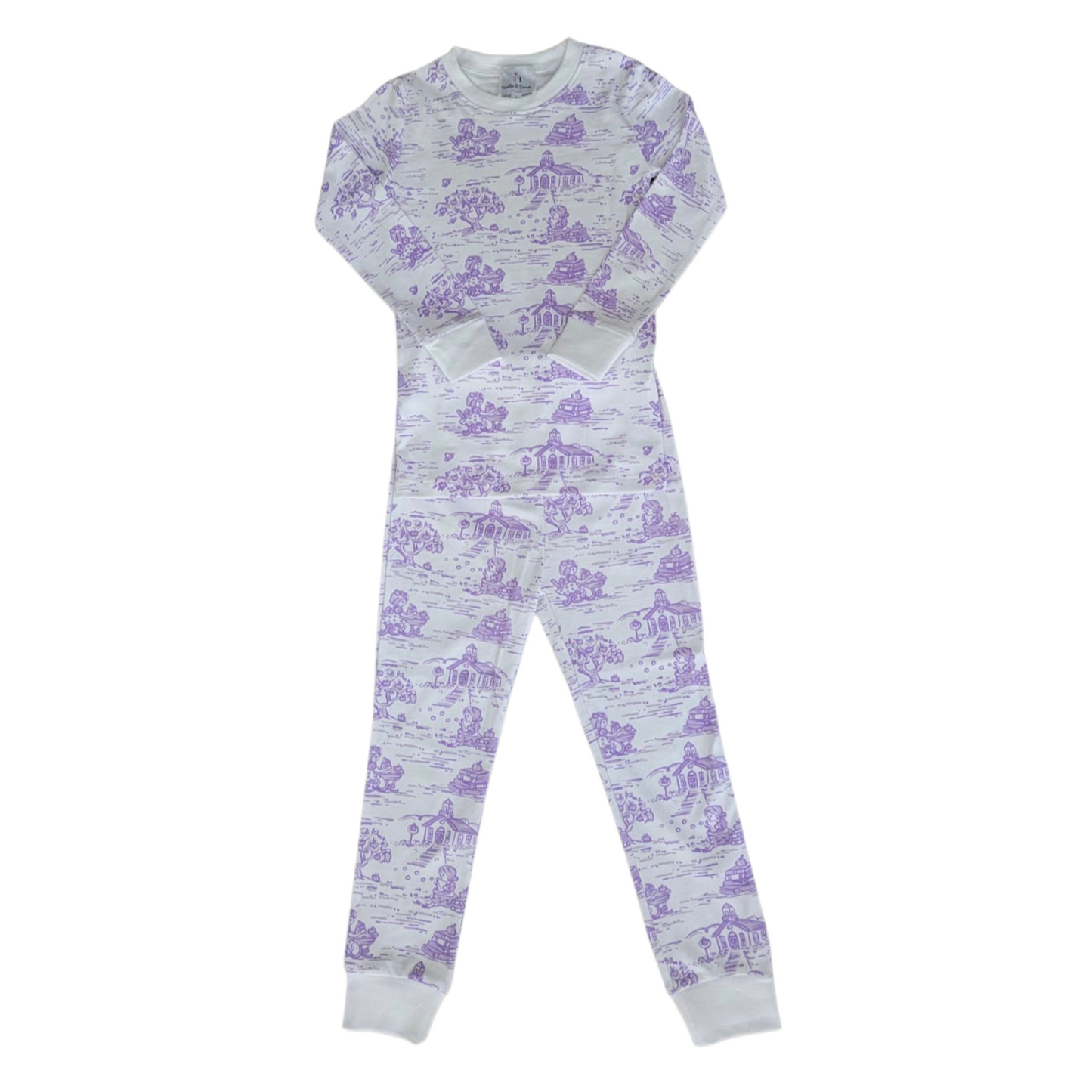 School days toile 2 piece pajama