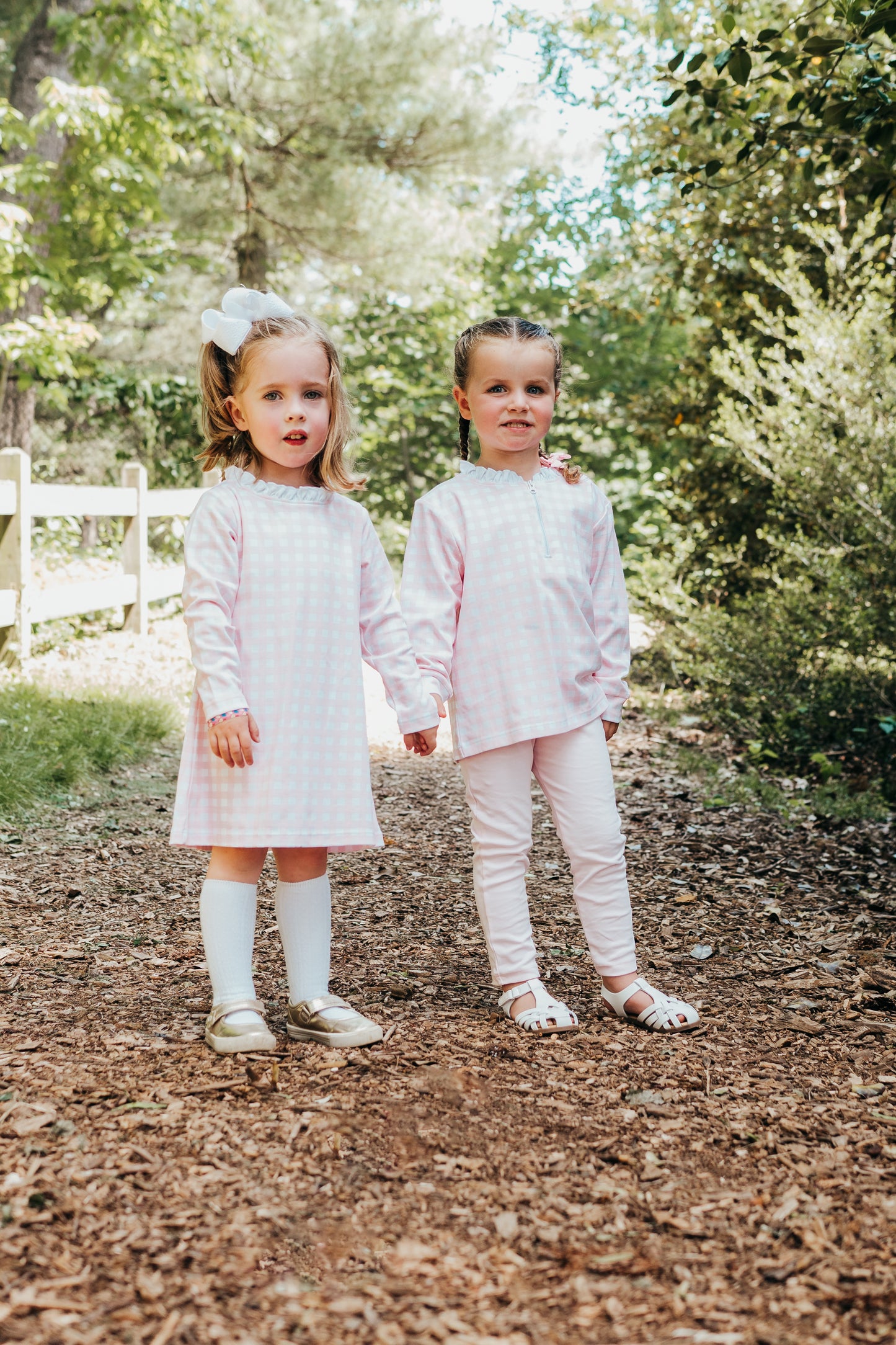 Lily pink buffalo check pullover