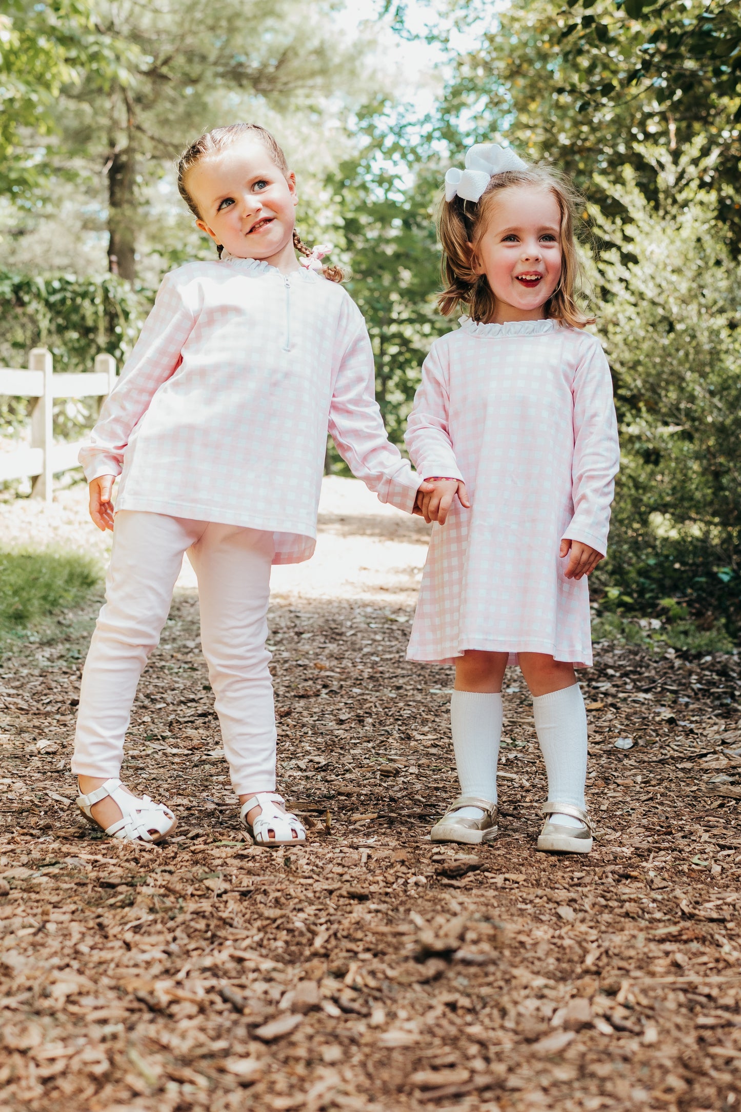 Lily pink buffalo check pullover