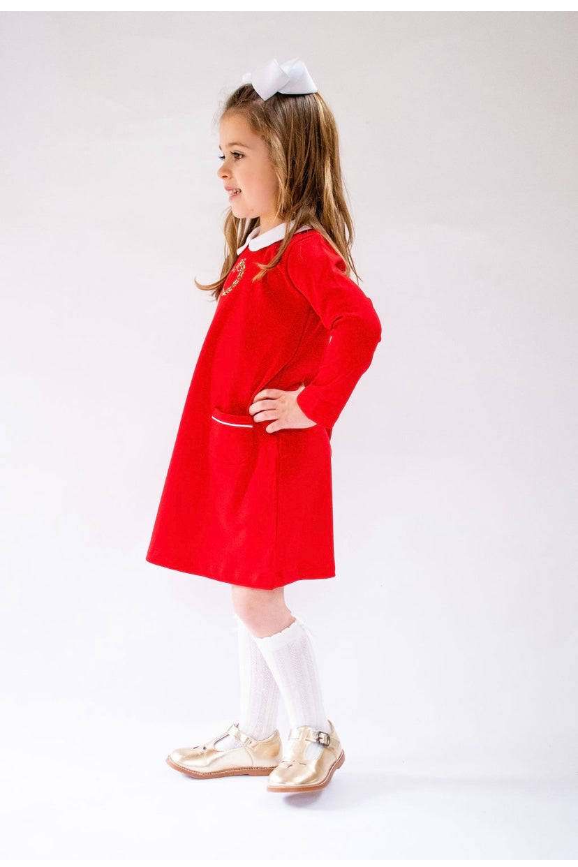 Pima wreath dress