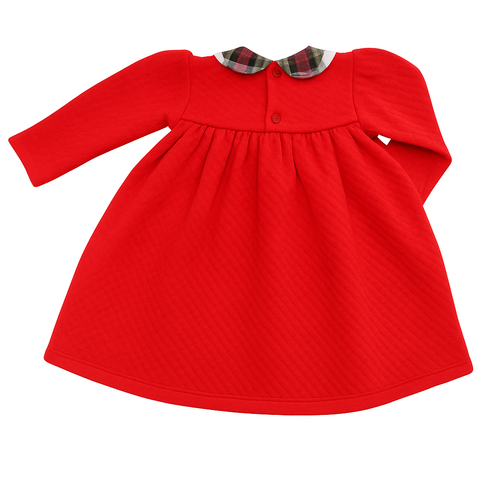 Red Quilted Molly Dress