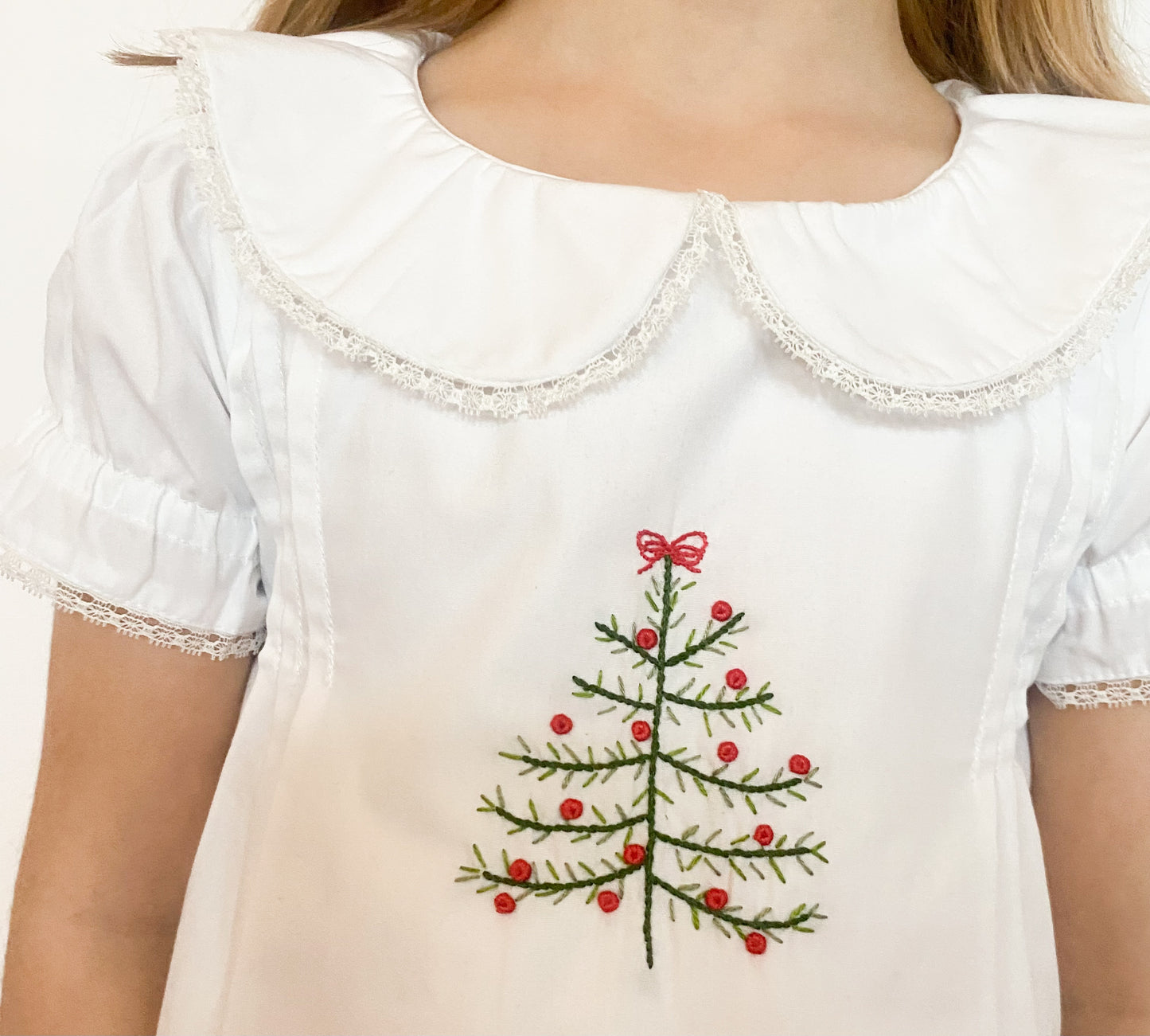 White Christmas heirloom dress