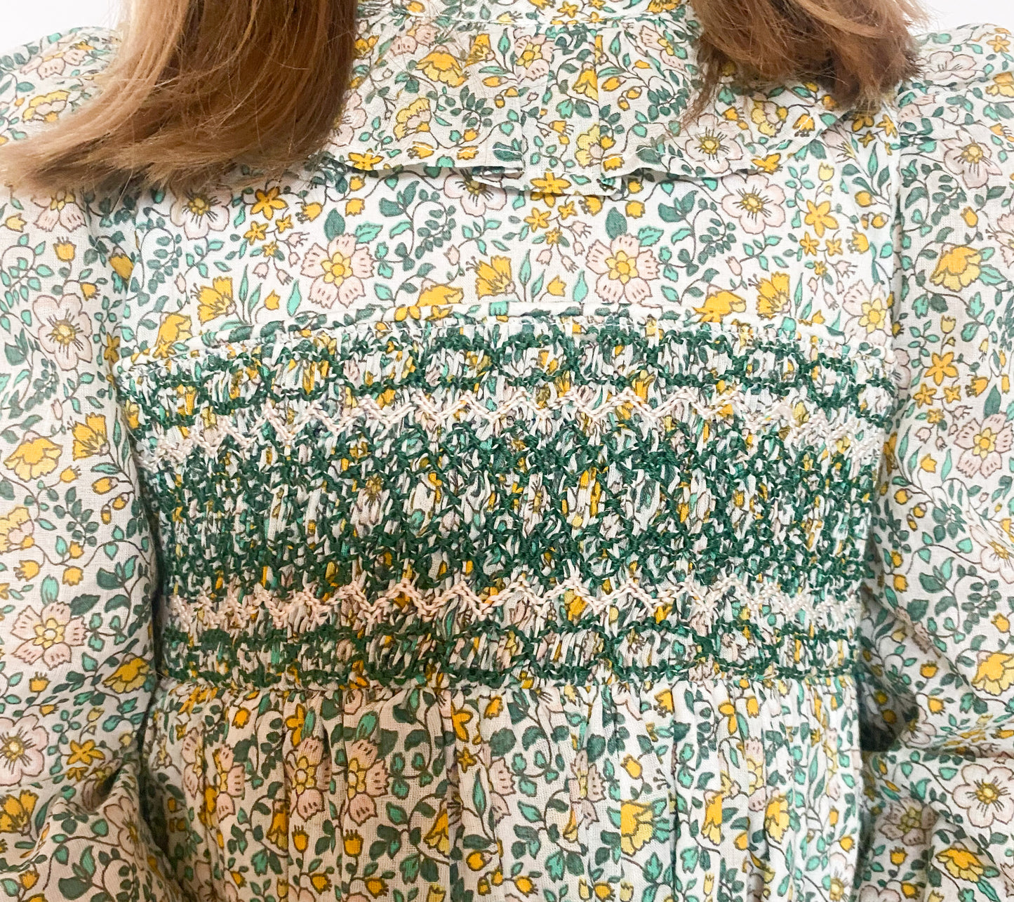 Harper smocked floral dress