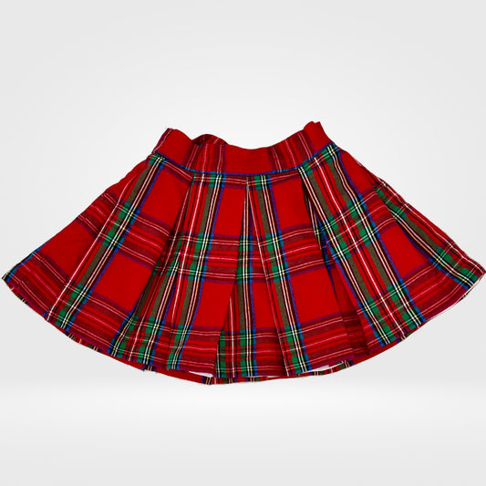 Red Tartan Bow Skirt