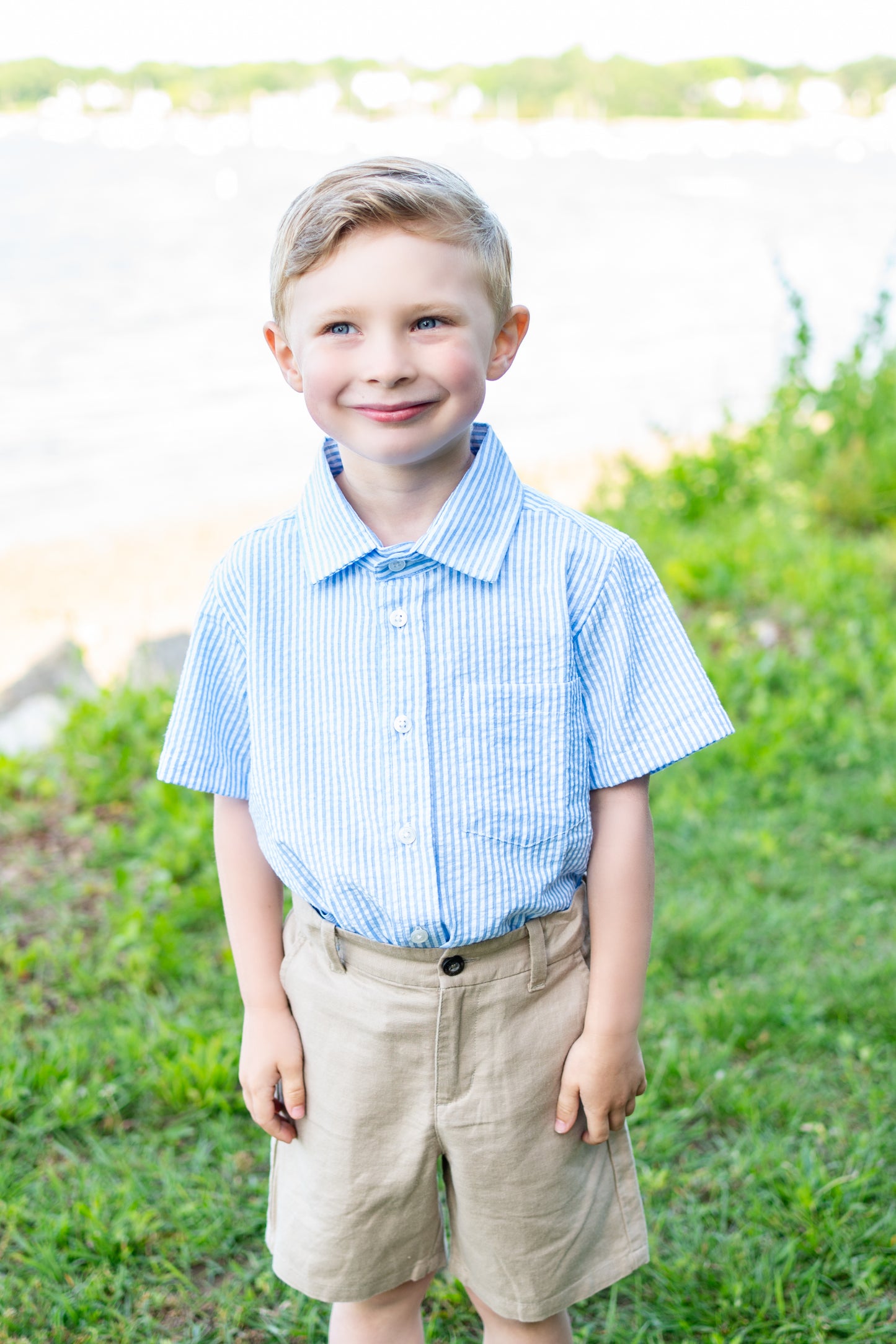 Seersucker Button Down