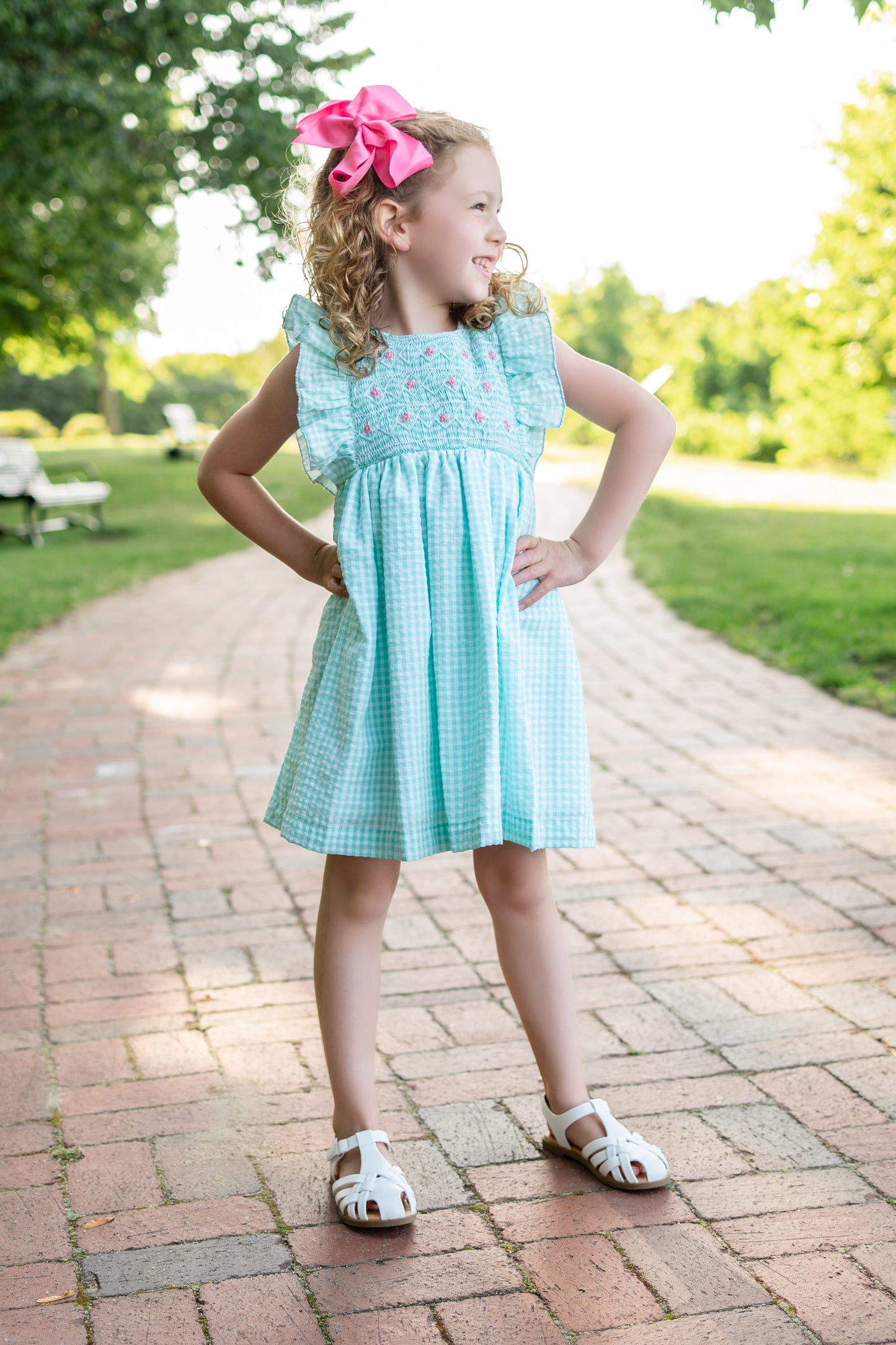 Spring days smocked dress