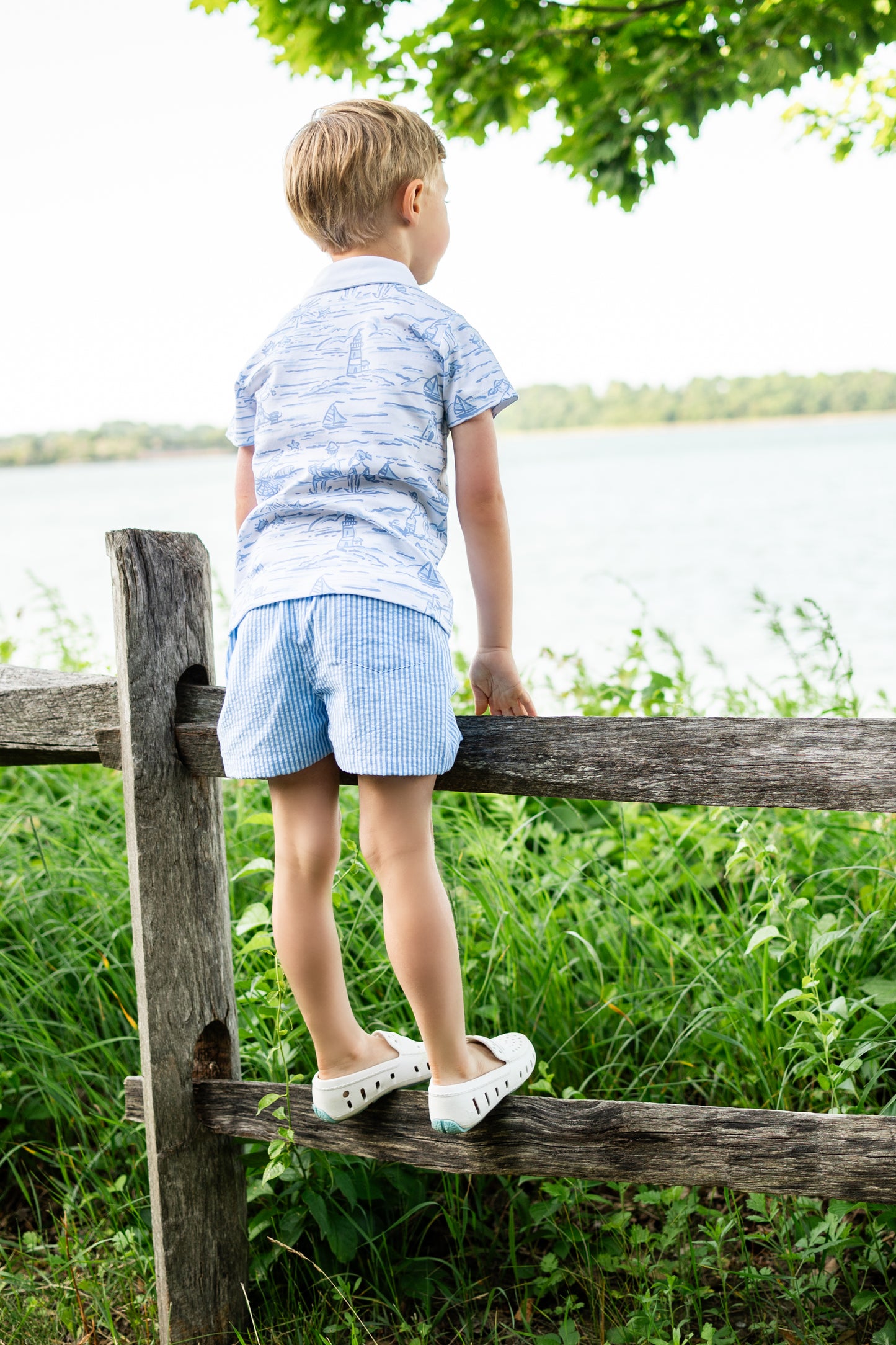 Seersucker Boys Shorts