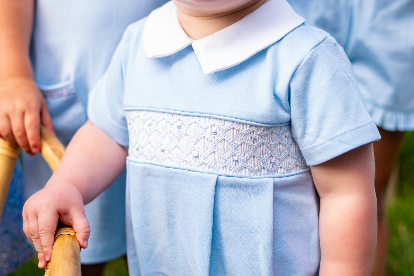 Oliver smocked romper