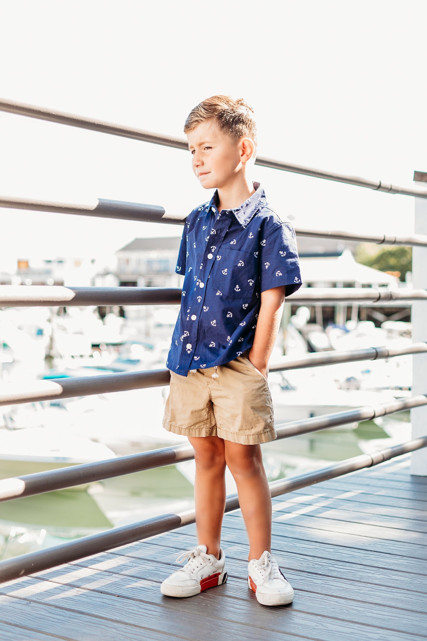 Anchors Away Button Down