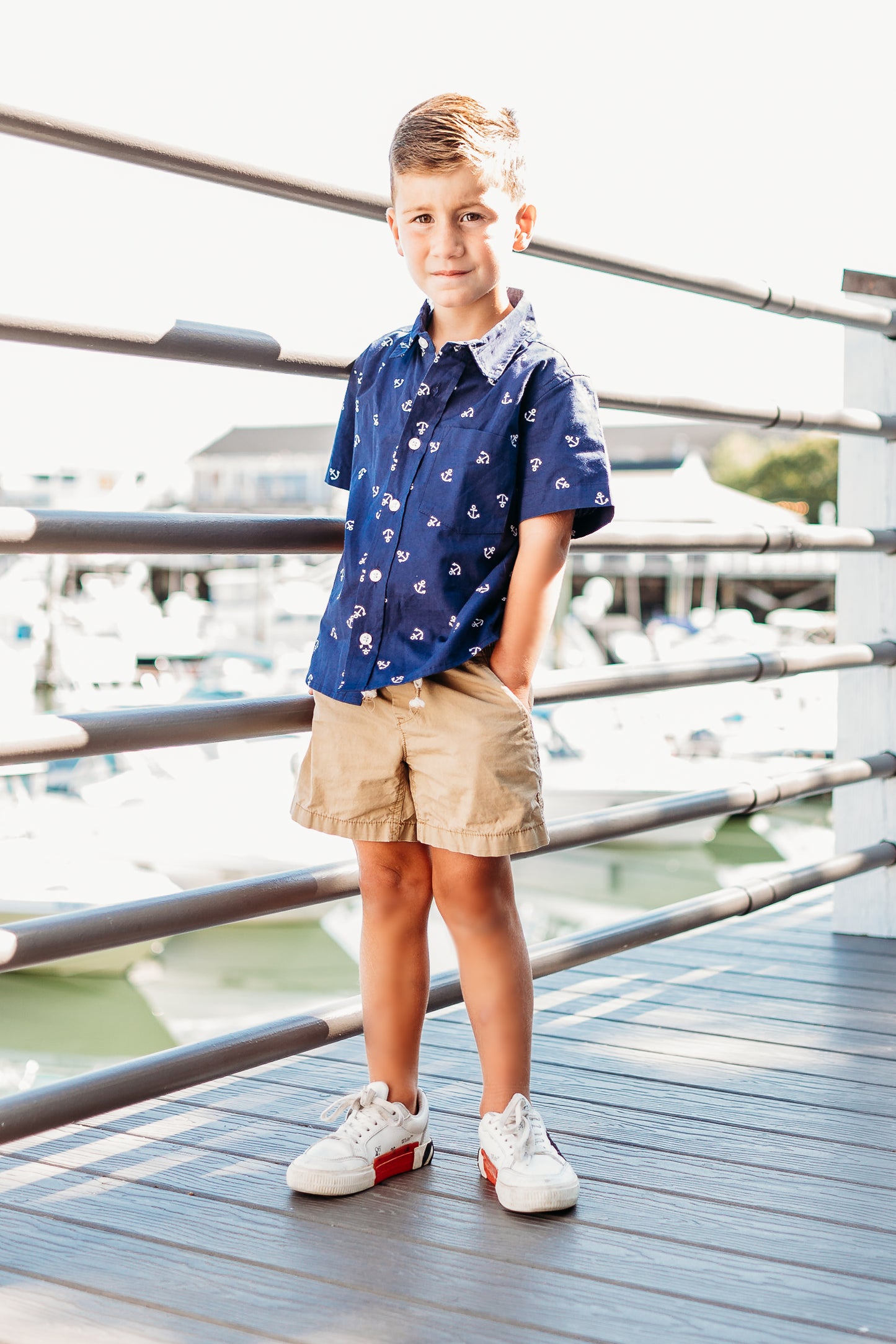Anchors Away Button Down