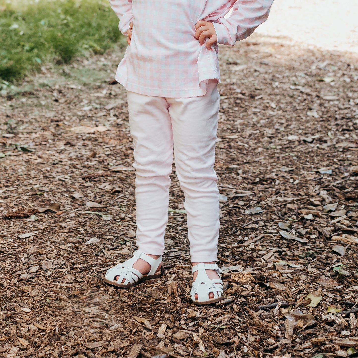 Lily pink buffalo check pullover