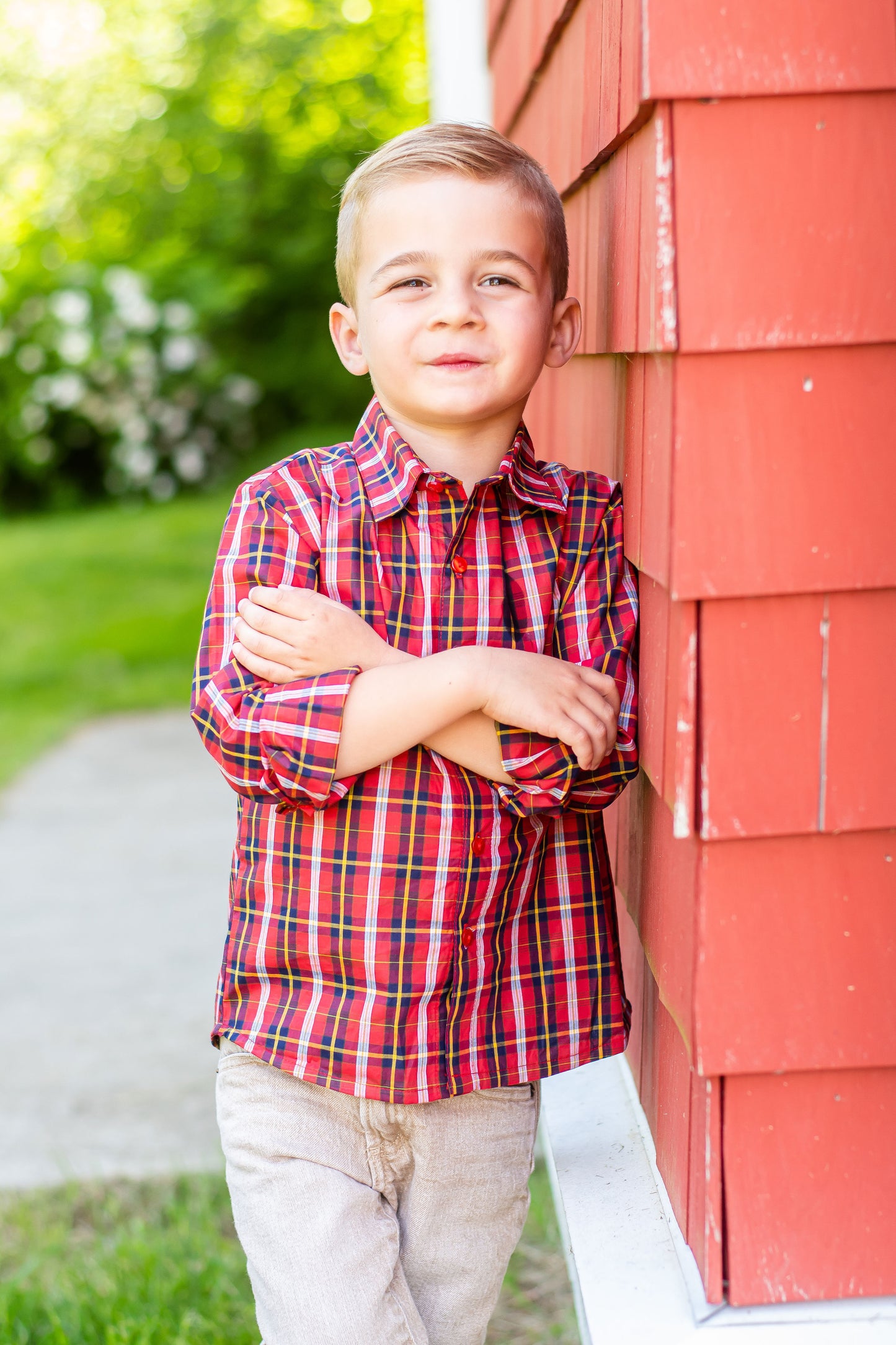 boys tartan shirt