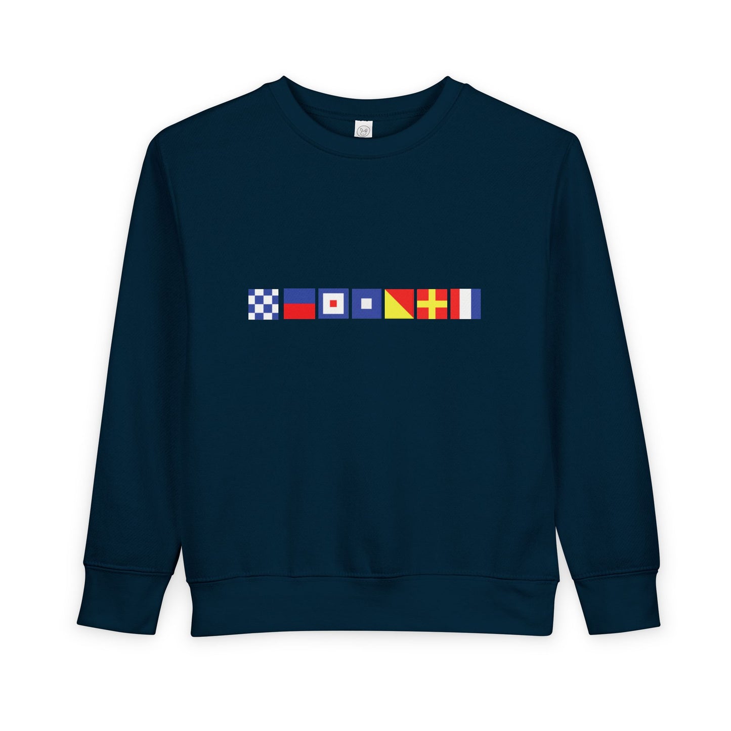 Newport Nautical Signal Flag Design Toddler Crewneck