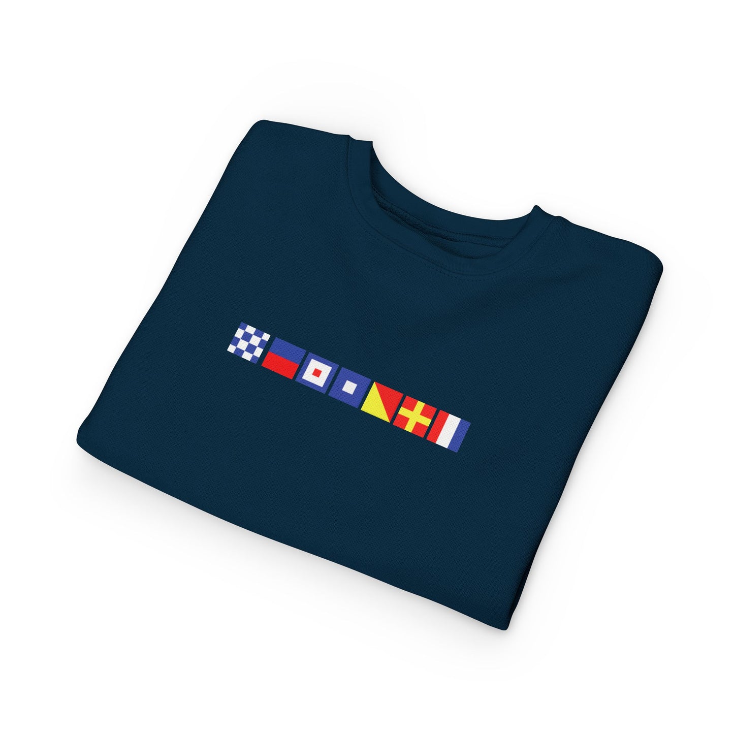Newport Nautical Signal Flag Design Toddler Crewneck