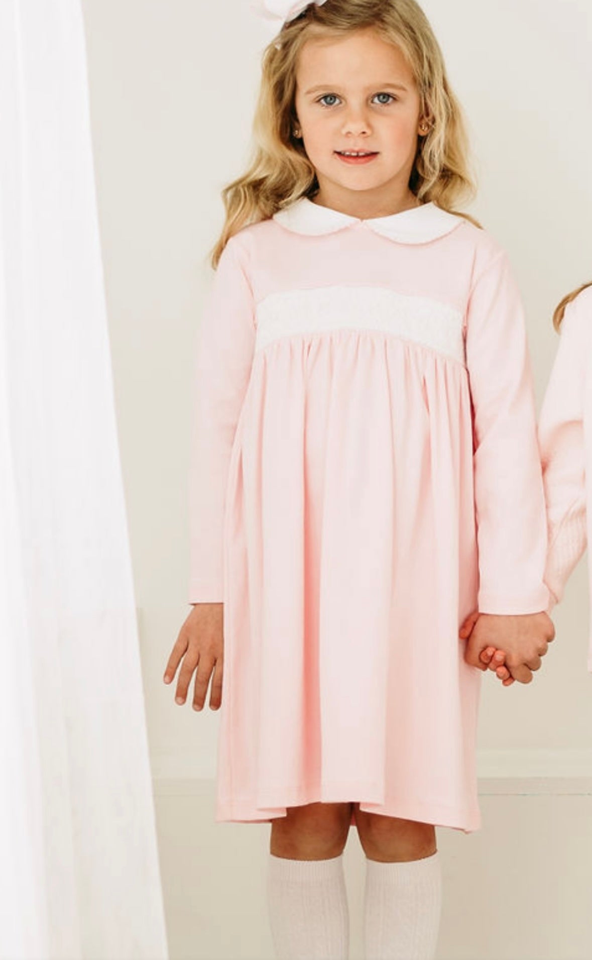 Sweetheart smocked dress