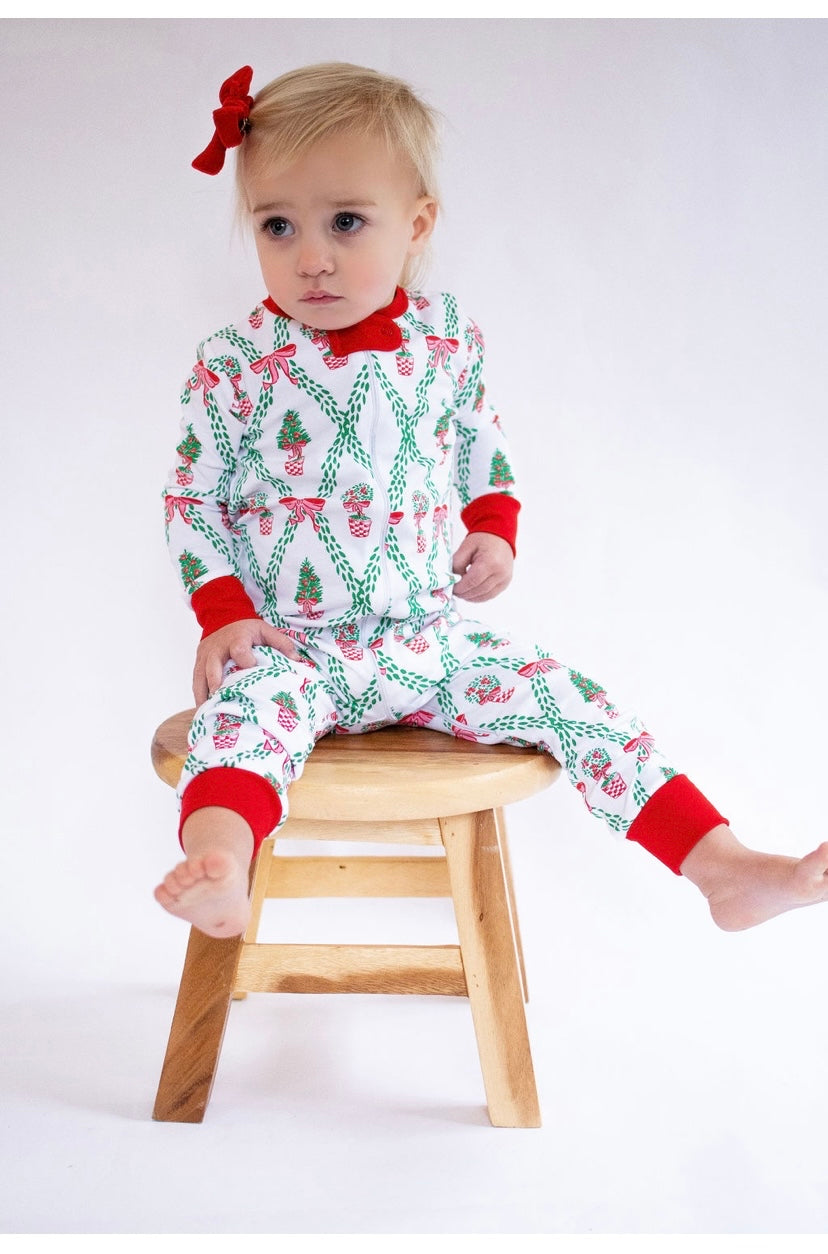 Topiary Trellis footless pajama