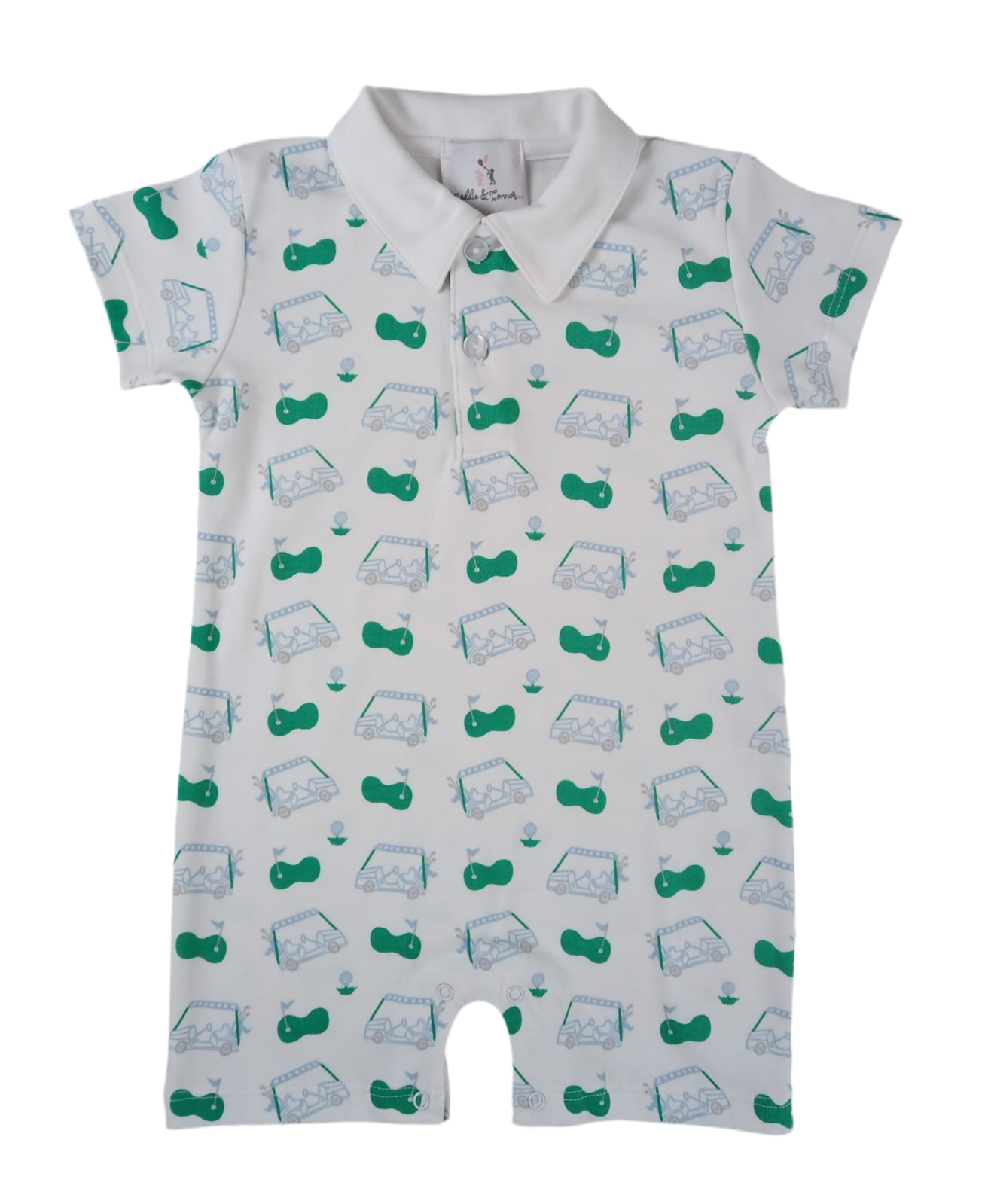 Tee time boys romper