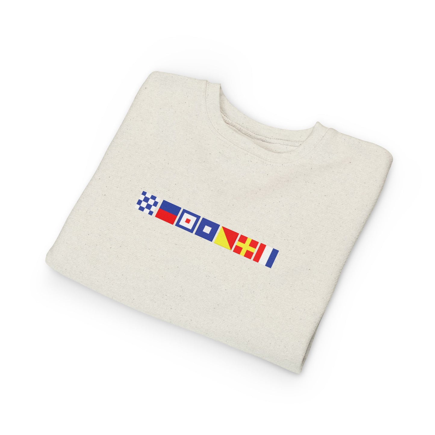 Newport Nautical Signal Flag Design Toddler Crewneck
