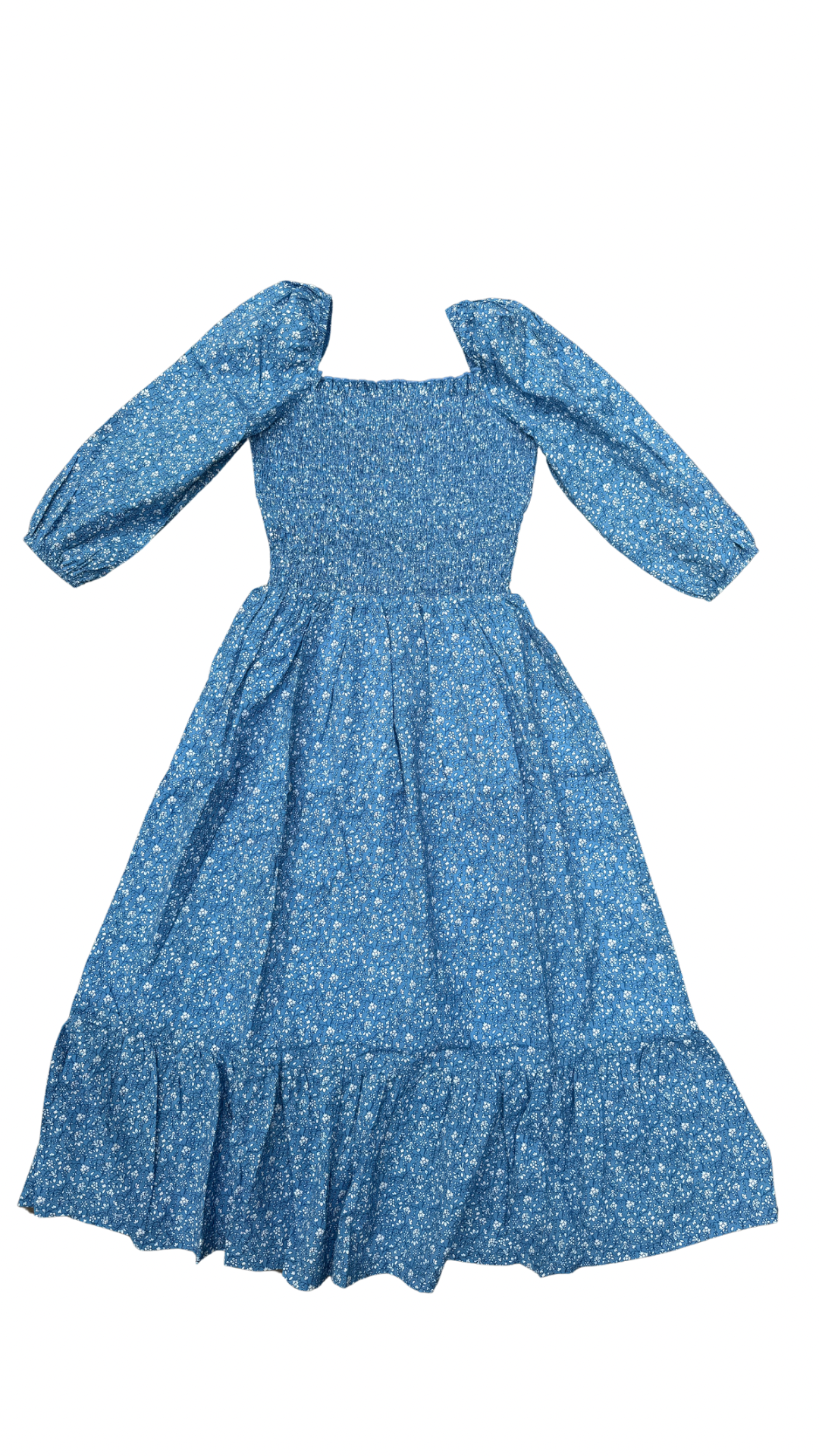 claire womens smocked dress L