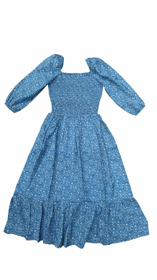 claire womens smocked dress