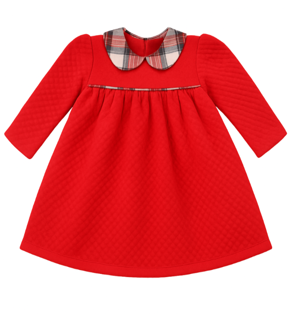 Red Quilted Molly Dress