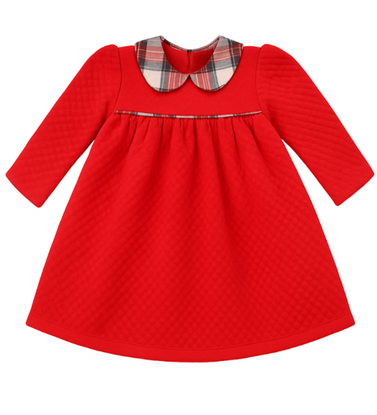 Red Quilted Molly Dress