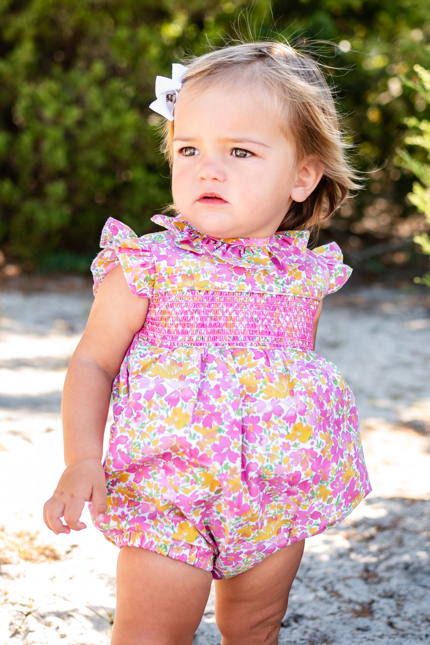 Elle smocked bubble