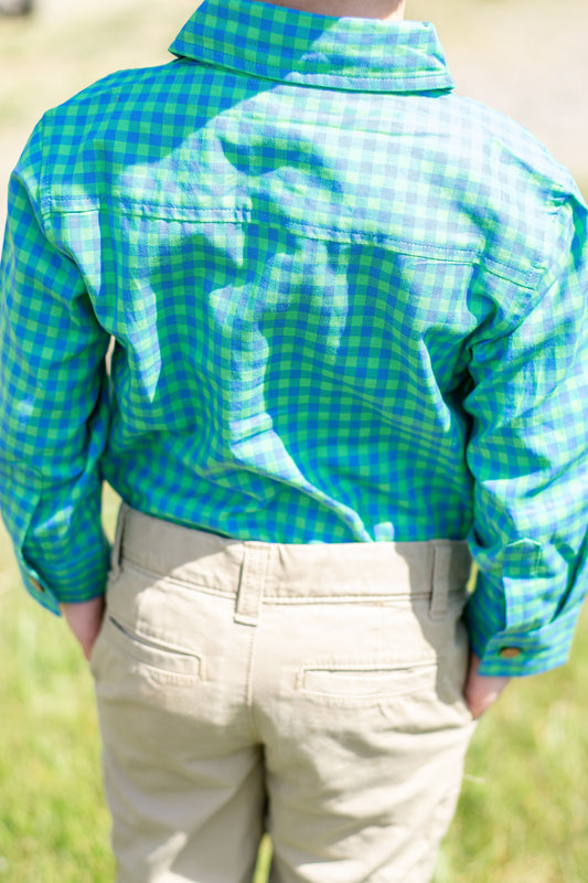 Preppy Plaid Button Down