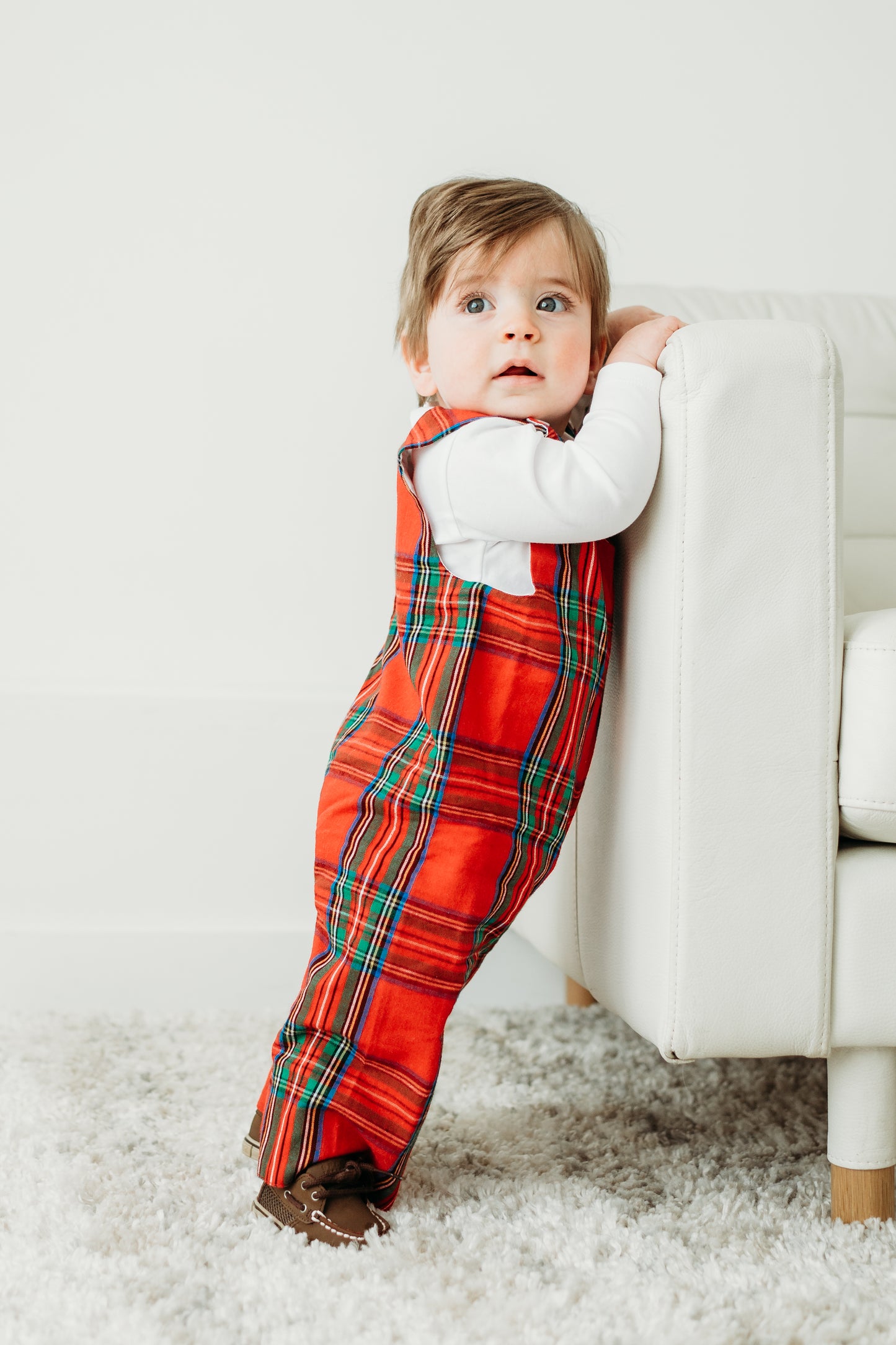 Baby boy Red Tartan Longall