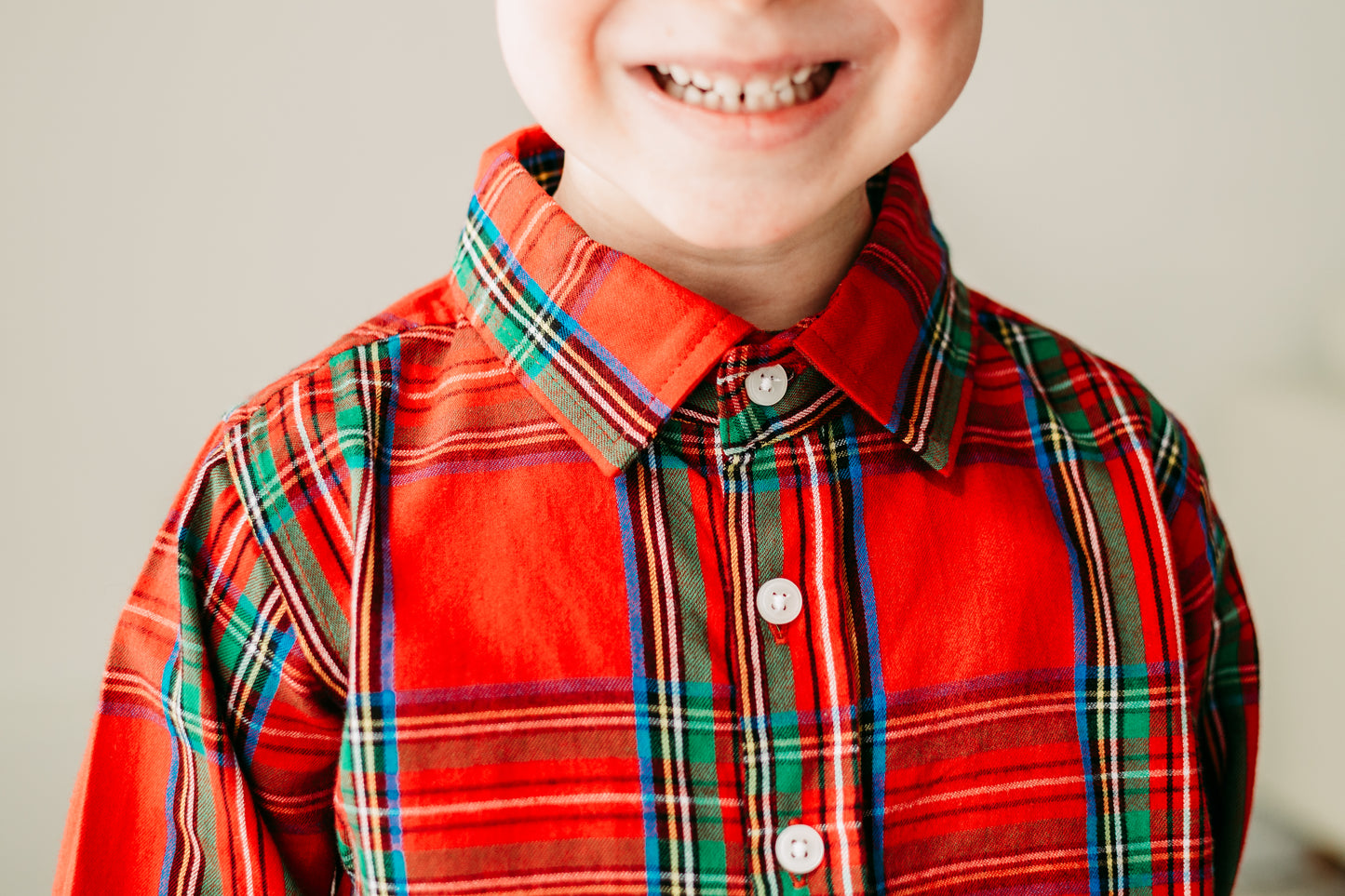 Red Tartan Button Up