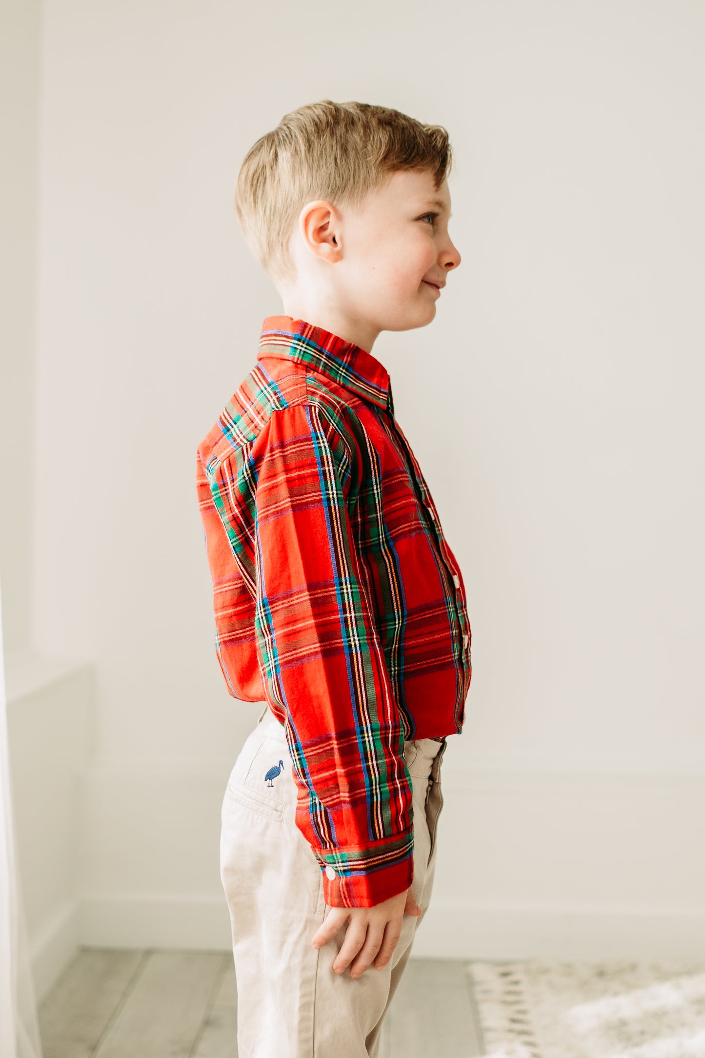 Red Tartan Button Up