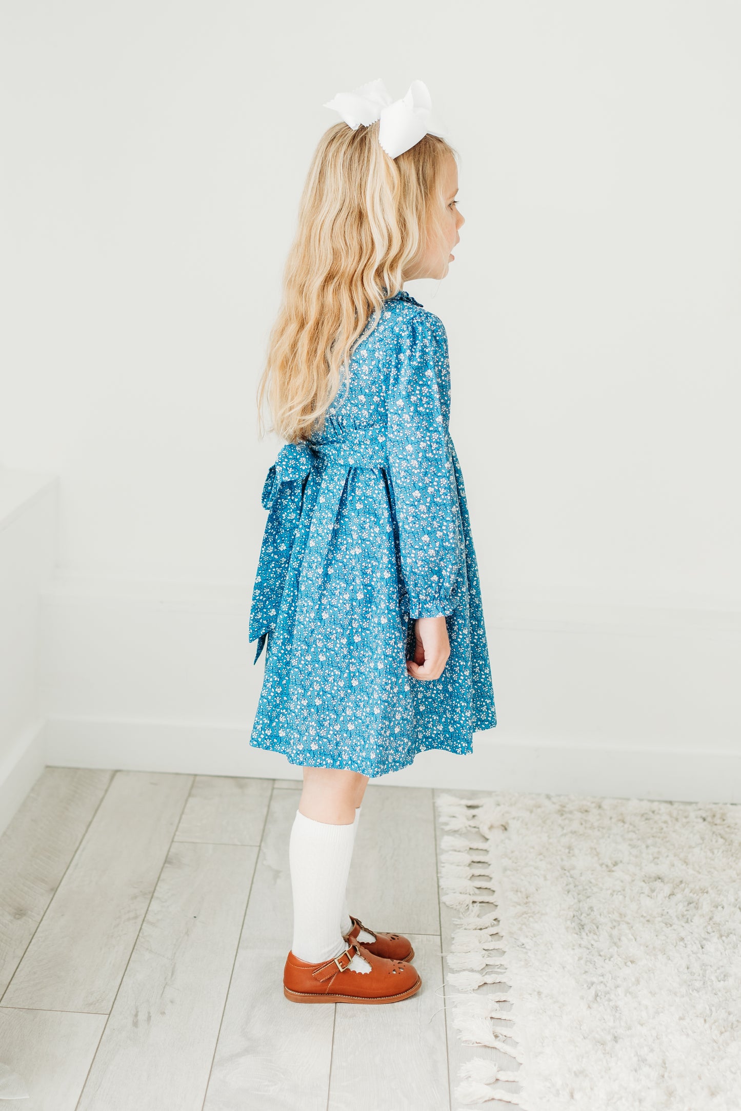 Claire floral smocked dress