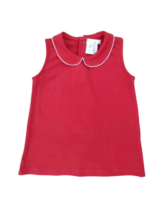 Girls Red Pima shirt